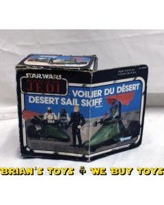 Vintage Kenner Star Wars Mini-Rigs Boxed Desert Sail Skiff C9 (C5 box, decals unapplied, Canadian box)