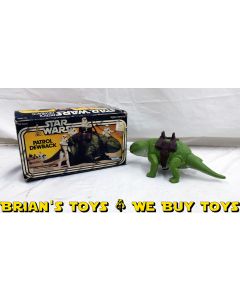 Vintage Kenner Star Wars Beasts Boxed Dewback C7 (with C3 box, no reins, broken saddle buckle)