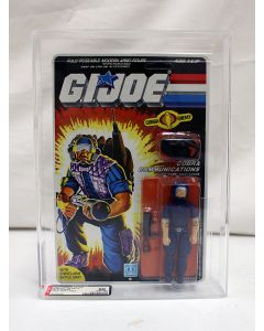 1985 Hasbro GI Joe Series 4/36 Back Tele-Vipers Grey File Card AFA 90 NM+/MT