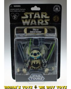 Star Wars 2011 Star Tours Carded Stitch as General Grievous Action Figure (Creased Card)