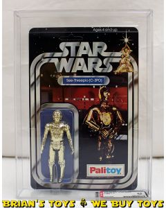 Vintage Kenner Star Wars 12 Back A Palitoy Carded C-3PO AFA 85 NM+ #14101539