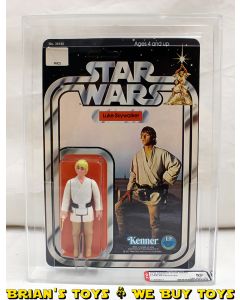 Vintage Star Wars 12 Back C Carded Luke Skywalker AFA 80 (C80 B85 F80) NM #11568827