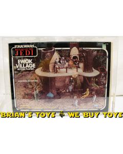 Vintage Kenner Star Wars Playset Boxed Ewok Village AFA 80 #12018786