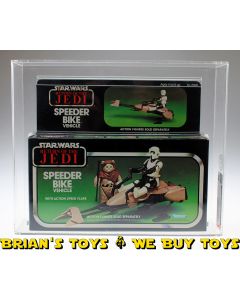 Vintage Kenner Star Wars Vehicles Boxed Speeder Bike CAS 75 #10187793