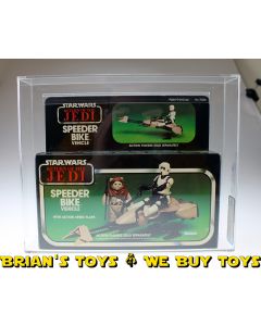 Kenner Star Wars ROTJ Speeder Bike AFA 75+ Q-EX+/NM #15066688