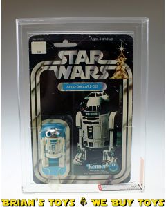 Vintage Star Wars 12 Back B R2-D2 AFA 60 EX (C60 B60 F80) #14918530