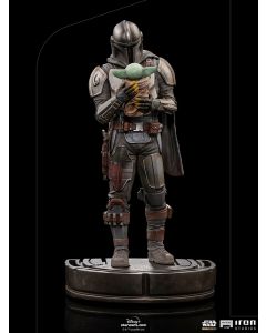 Star Wars Sideshow The Mandalorian and Grogu 1:10 Art Scale Statue by Iron Studios