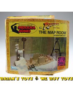 Vintage Kenner Indiana Jones ROTLA Boxed The Map Room Adventure Set C8 (with C3 box; missing notebook)