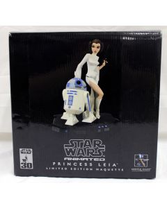 Star Wars Gentle Giant Animated LE Maquette Princess Leia and R2-D2 MIB