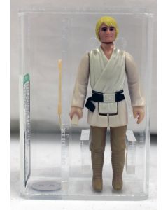 Vintage Star Wars Loose Farmboy Luke Skywalker (Letter on Saber Hilt) Action Figure AFA 75 #16214665