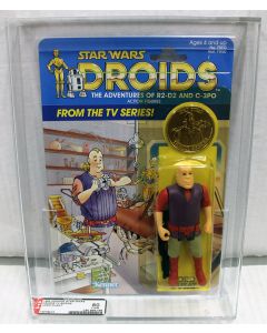 Vintage Star Wars Droids Carded Jord Dusat Action Figures AFA 80Y (C80 B85 F85)