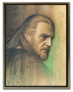 Licensed Artwork Timeless Series Qui-Gon-Canvas Print- (by Jerry Vanderstelt)