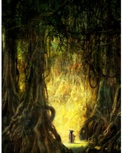 Licensed Artwork "Morning Stroll" - Giclee on Paper- (by Cliff Clamp)