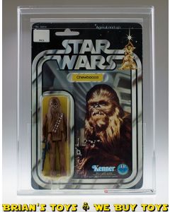 Vintage Kenner Star Wars Carded 12 Back-B Chewbacca Action Figure AFA 75+ EX+/NM (C80 B75 F85) #11898237