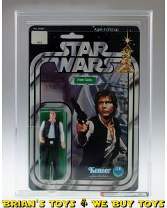 Vintage Kenner Star Wars Carded 12 Back-B Han Solo Small Head Action Figure AFA 80 NM (C80 B80 F85) #11938483