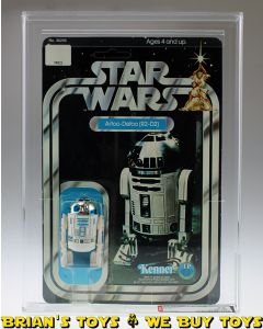Vintage Kenner Star Wars Carded 12 Back-C R2-D2 Action Figure AFA 75 EX+/NM (C70 B75 F85) #11759342