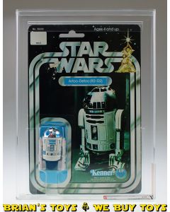 Vintage Kenner Star Wars Carded 12 Back-C R2-D2 Action Figure AFA 70 EX+ (C70 B80 F80) #17626167
