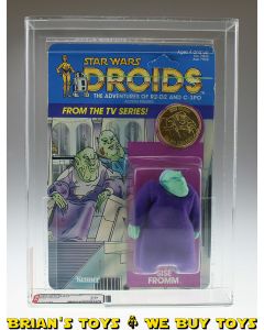 Vintage Kenner Star Wars Carded Droids TV Series Sise Fromm AFA 70 EX+ (C70 B75 V85) #11313584