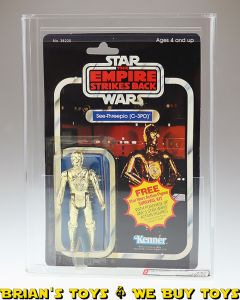 Vintage Kenner Star Wars Carded ESB 41 Back-A C-3PO Action Figure AFA 75+ Y-EX+/NM (C75 B80 F80) #12003610
