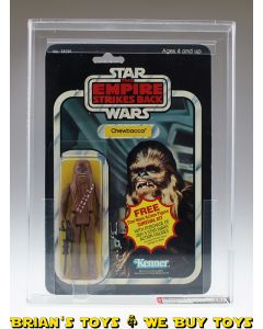 Vintage Kenner Star Wars Carded ESB 41 Back-A Chewbacca Action Figure AFA 75+ EX+/NM (C75 B80 F85) #11745160