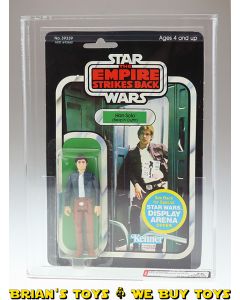 Vintage Kenner Star Wars Carded ESB 45 Back Han Solo (Bespin Outfit) Action Figure AFA 75 EX+/NM (C80 B70 F85) #15139504