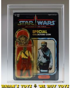 Vintage Kenner Star Wars Carded POTF 92 Back Barada Action Figure AFA 70 Y-EX+ (C80 B70 F75) #12061637