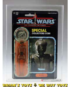 Vintage Kenner Star Wars Carded POTF 92 Back EV-9D9 Action Figure AFA 80 Y-NM (C75 B80 F85) #16303648