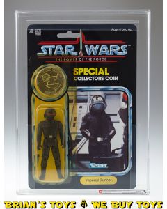 Vintage Kenner Star Wars Carded POTF 92 Back Imperial Gunner Action Figure AFA 80 Y-NM (C80 B85 F75) #11387413