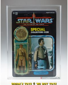 Vintage Kenner Star Wars Carded POTF 92 Back Lando (General Pilot) Action Figure AFA 80 Y-NM (C85 B80 F85) #12094785