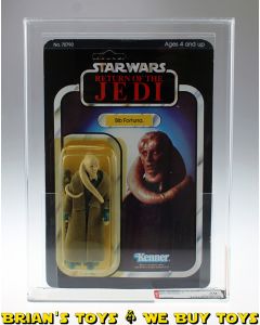 Vintage Kenner Star Wars Carded ROTJ 65 Back-A Bib Fortuna Action Figure AFA 70 Y-EX+ (C70 B80 F85) #11465434