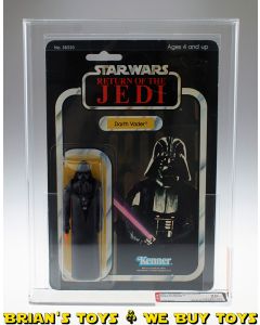 Vintage Kenner Star Wars Carded ROTJ 65 Back-A Darth Vader Action Figure AFA 70 EX+ (C70 B75 F85) #11874839