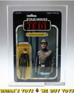 Vintage Kenner Star Wars Carded ROTJ 77 Back-A Imperial Commander Action Figure AFA 75+ Y-EX+/NM (C75 B80 F85) #17276244