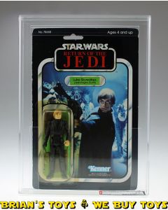 Vintage Kenner Star Wars Carded ROTJ 77 Back-A Luke (Jedi Knight) Action Figure AFA 75 Y-EX+/NM (C75 B80 F90) #13317143