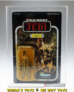 Vintage Kenner Star Wars Carded ROTJ 77 Back-A Teebo Action Figure AFA 75 Y-EX+/NM (C75 B80 F80) #15157837