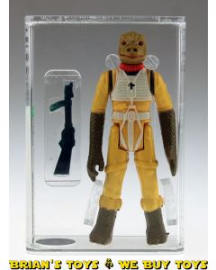 Vintage Kenner Star Wars Loose HK Bossk Olive Head / Flat Paint Action Figure AFA 80+ NM #11539706