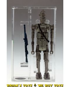 Vintage Kenner Star Wars Loose HK IG-88 Silver / Hollow Eyes Action Figure AFA 80+ NM #11476606