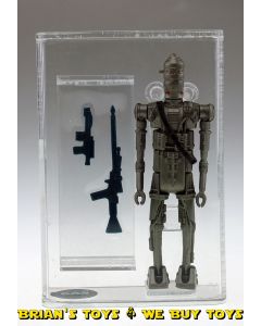 Vintage Kenner Star Wars Loose Hong Kong IG-88 Bounty Hunter Silver Body Deep Hollow Eyes COO 4-Line LFL Action Figure CAS 80 NM #10152522