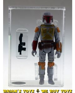 Vintage Kenner Star Wars Loose HK Boba Fett Light Green Chest Action Figure AFA 80 NM #11596146