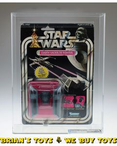 Vintage Kenner Star Wars Carded 21-Back Diecast Series Darth Vader TIE Fighter DCA 70 EX+ (C70 B85 V85) #31800955