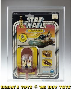 Vintage Kenner Star Wars Carded 12-Back Diecast Series Landspeeder Vehicle DCA 75 Q-EX+/NM (C75 B85 V85) #32397505 (Anthony Daniels Signature)