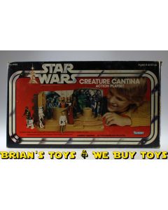 Vintage Kenner Star Wars Playset Boxed Creature Cantina C7 with C4 Box (missing rubberband)