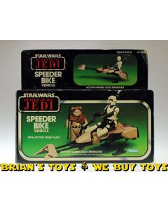 Vintage Kenner Star Wars Vehicle Boxed Speeder Bike C9 with C5 Box (has 2 left flaps)