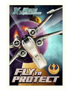 Licensed Artwork "Fly to Protect" - Giclee on Canvas Small (by Mike Kungl)