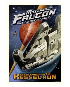 Licensed Artwork "Kessel Run" - Giclee on Canvas Small (by Mike Kungl)