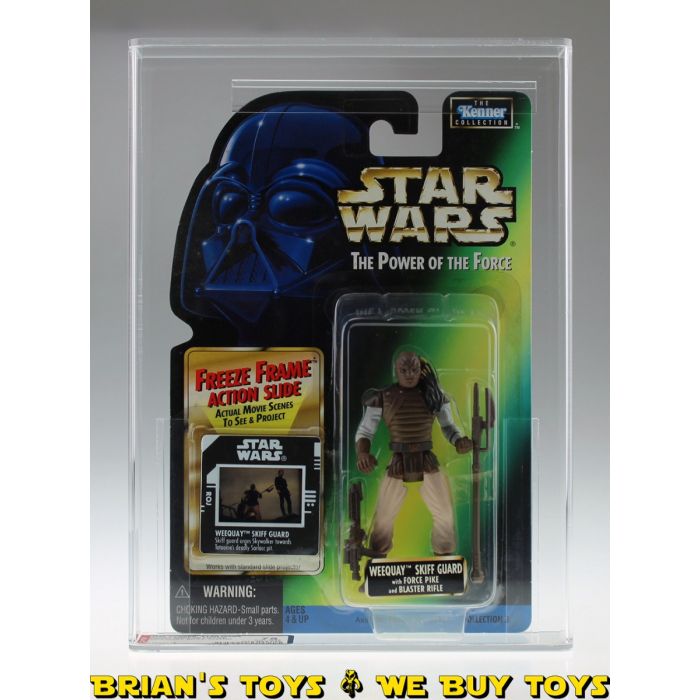 Kenner Star Wars Carded POTF2 Freeze Frame Weequay Skiff Guard