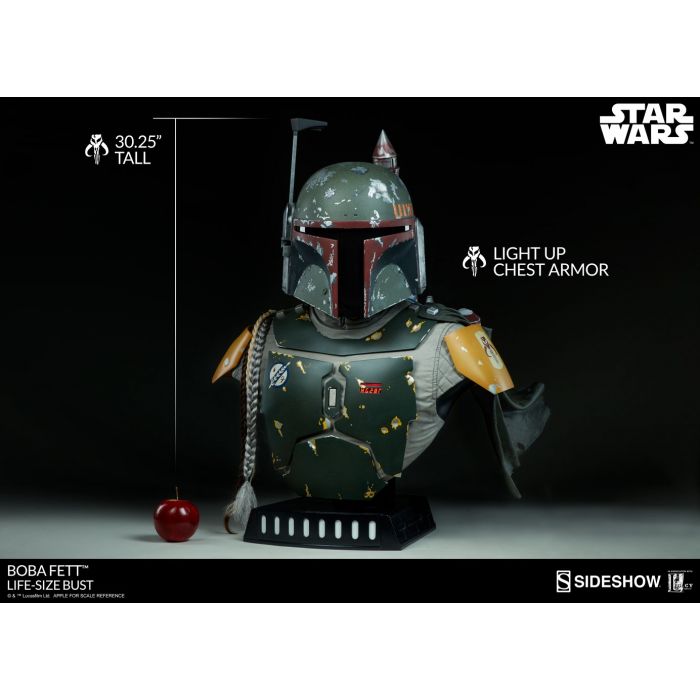 boba fett life size bust