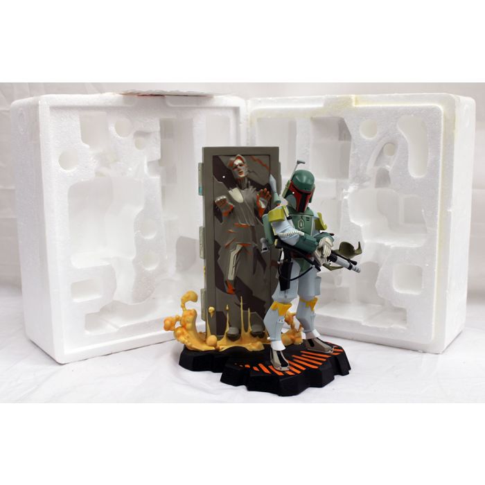 Maquette Boba Fett w/Han Solo in Carbonite MIB Brian's Toys