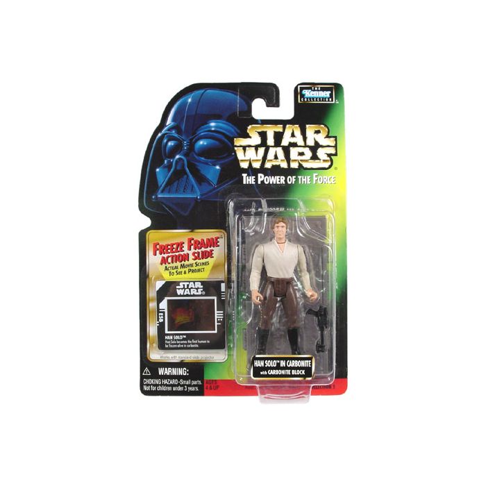 Power of the Force 2 Freeze Frame Card Han Solo carbonite
