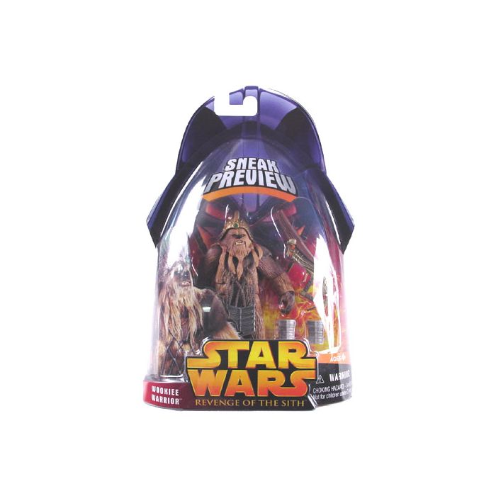 Star Wars ROTS SNEAK PREVIEW WOOKIE WARRIOR 3.75/" Action Figure