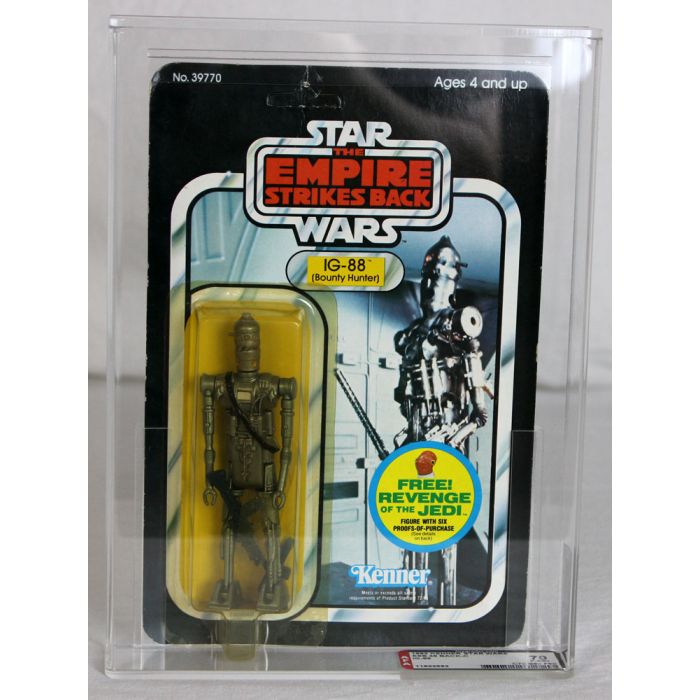 Kenner Star Wars Vintage ESB IG-88 Action Figure 48 Back-C AFA 70 Y-EX+  #11622553